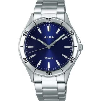 Alba AQPK411 Men's Watch Silver Stainless Steel Quartz Made in Japan